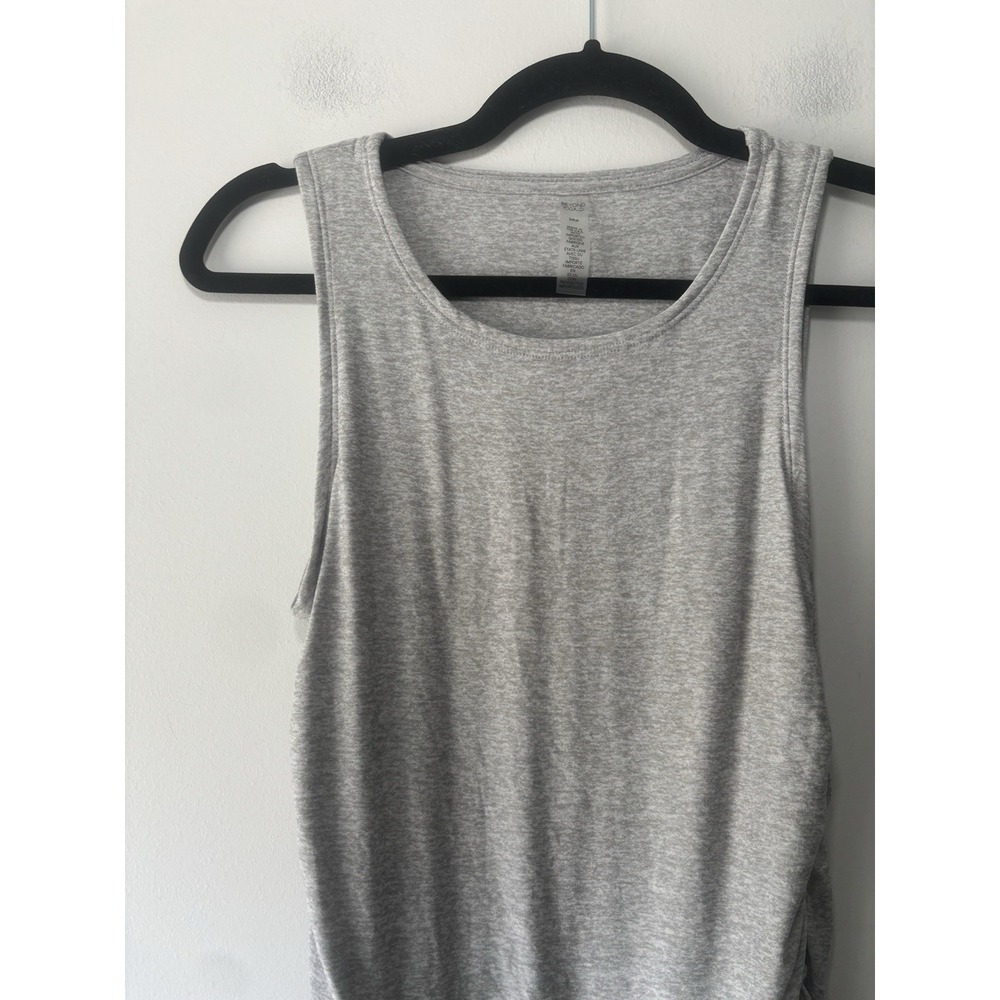 Beyond Yoga Featherweight Gather Ruched Mini Dress Spacedye Grey Small Athletic - Picture 5 of 9
